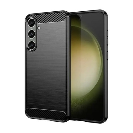 Gigapack Samsung A55 5G Gigapack Szilikon telefonvédő ütésállóság, karbon minta, FEKETE