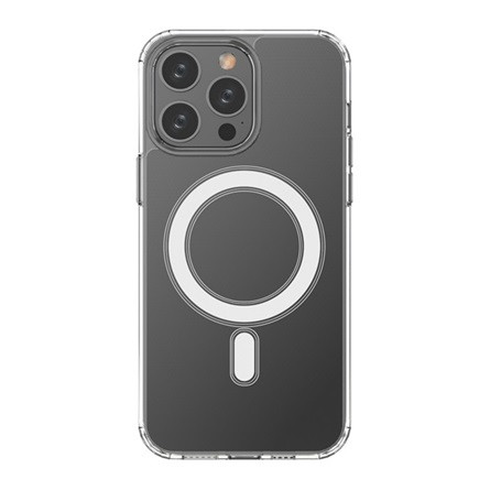 Gigapack iPhone 14 Pro Max Gigapack Szilikon telefonvédő ütésállóság, MagSafe, ÁTLÁTSZÓ