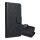 Gigapack Samsung S23 FE Gigapack Tok álló, bőr hatású FLIP, textil hatás, FEKETE