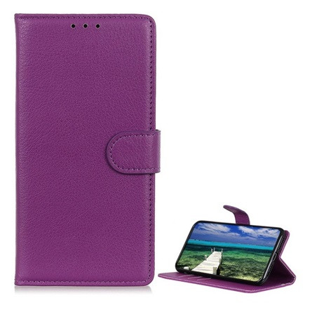 Gigapack Samsung Xcover 7 5G Gigapack Tok álló, bőr hatású FLIP, prémium, LILA