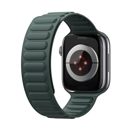 Dux Ducis Apple Watch Series 10 42mm DUX DUCIS BL pótszíj egyedi méret, mágneses, SÖTÉTZÖLD