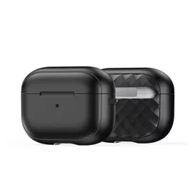   DUX DUCIS PECC szilikon tok ütésállóság, rombusz, FEKETE Apple AirPods Pro 2