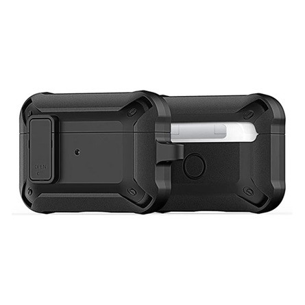 DUX DUCIS PECO műanyag tok erős ütésállóság + karabíner FEKETE Apple AirPods Pro 2