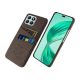 Gigapack Honor X8b 4G Gigapack Műanyag telefonvédő ütésállóság, textil hatás, BARNA