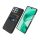 Gigapack Honor X8b 4G Gigapack Műanyag telefonvédő ütésállóság, textil hatás, FEKETE