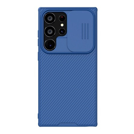 Nillkin Samsung S24 Ultra 5G NILLKIN CAMSHIELD PRO szilikon telefonvédő ütésállóság, csíkos, SÖTÉTKÉK