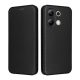 Gigapack Redmi Note 13 4G Gigapack Tok álló, bőr hatású FLIP, karbon minta, FEKETE