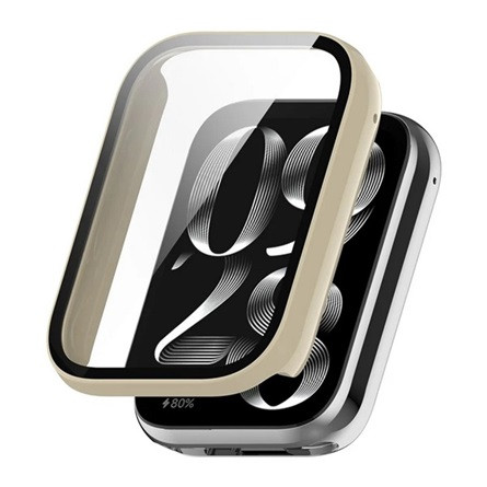 Gigapack Xiaomi Smart Band 8 Pro Gigapack Műanyag keret ütésálló + kijelzővédő üveg FEHÉR