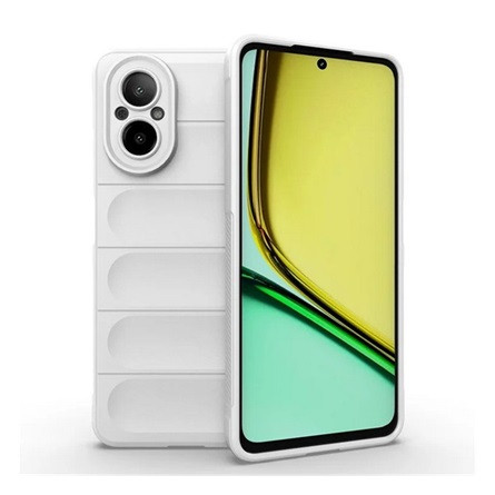 Gigapack Realme C67 4G Gigapack Szilikon telefonvédő ütésállóság, 3D, FEHÉR