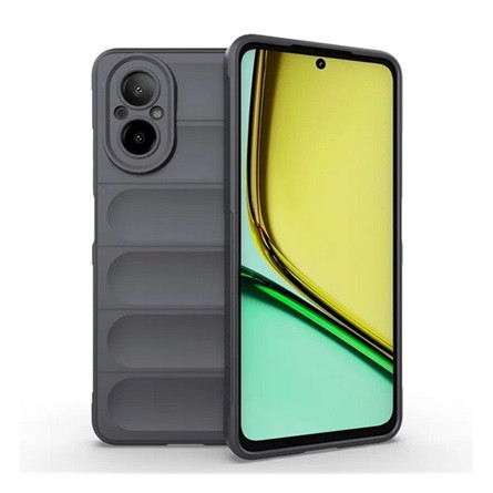 Gigapack Realme C67 4G Gigapack Szilikon telefonvédő ütésállóság, 3D, SÖTÉTSZÜRKE