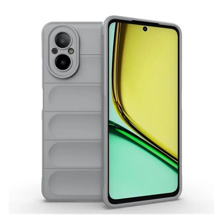 Gigapack Realme C67 4G Gigapack Szilikon telefonvédő ütésállóság, 3D, VILÁGOSSZÜRKE