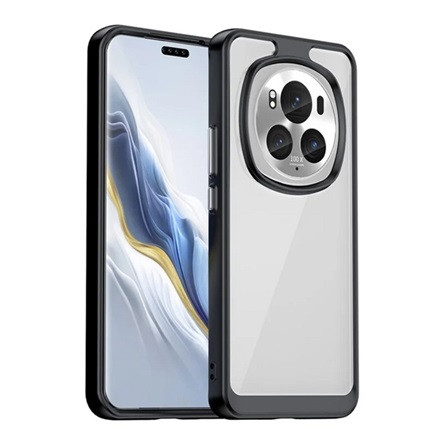 Gigapack Honor Magic6 Pro 5G Gigapack Szilikon telefonvédő ütésállóság, átlátszó hátlap, FEKETE
