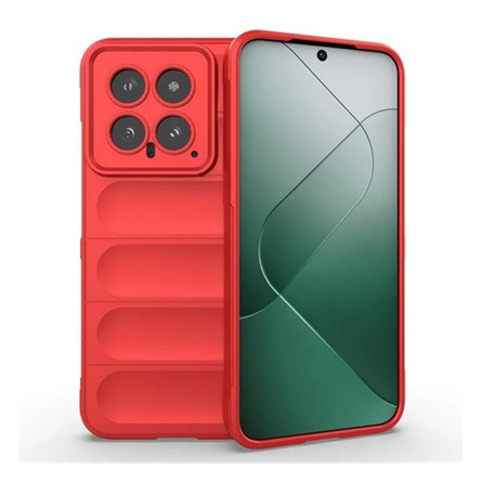 Gigapack Xiaomi 14 5G Gigapack Szilikon telefonvédő ütésállóság, 3D, PIROS