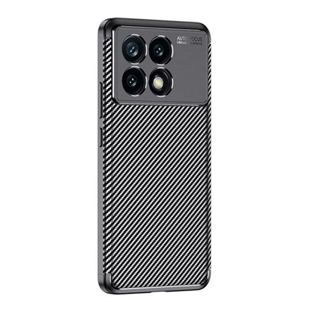 Gigapack Xiaomi Poco X6 Pro 5G Gigapack Szilikon telefonvédő ütésállóság, karbon minta, FEKETE