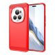 Gigapack Honor Magic6 Pro 5G Gigapack Szilikon telefonvédő ütésállóság, karbon minta, PIROS