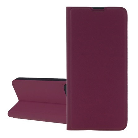 Gigapack Xiaomi Poco X6 5G GIGAPACK Tok álló, bőr hatású FLIP, kártyazseb, BORDÓ