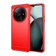 Gigapack Redmi A3 4G Gigapack Szilikon telefonvédő ütésállóság, karbon minta, PIROS