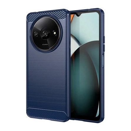 Gigapack Redmi A3 4G Gigapack Szilikon telefonvédő ütésállóság, karbon minta, SÖTÉTKÉK
