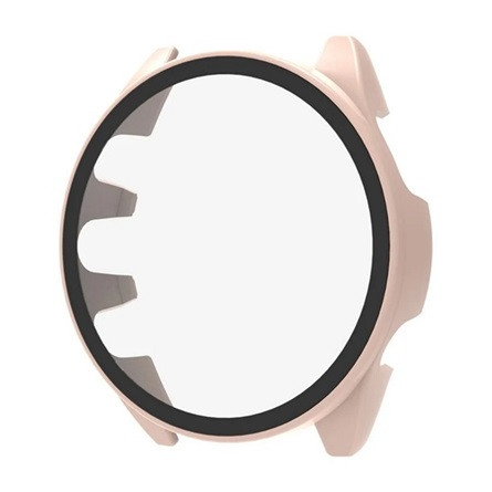 Gigapack Garmin Forerunner 165 Music Gigapack Műanyag keret BUMPER, ütésállóság + kijelzővédő üveg, RÓZSASZÍN