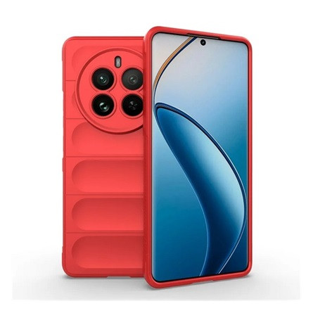 Gigapack Realme 12 Pro Plus 5G Gigapack Szilikon telefonvédő ütésállóság, 3D, PIROS