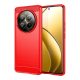 Gigapack Realme 12 Pro Plus 5G Gigapack Szilikon telefonvédő ütésállóság, karbon minta, PIROS
