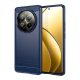 Gigapack Realme 12 Pro Plus 5G Gigapack Szilikon telefonvédő ütésállóság, karbon minta, SÖTÉTKÉK