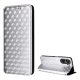 Gigapack ZTE Blade V40 Design Gigapack Tok álló, bőr hatású FLIP, prémium, EZÜST