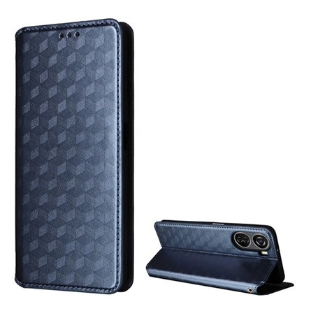 Gigapack ZTE Blade V40 Design Gigapack Tok álló, bőr hatású FLIP, prémium, SÖTÉTKÉK