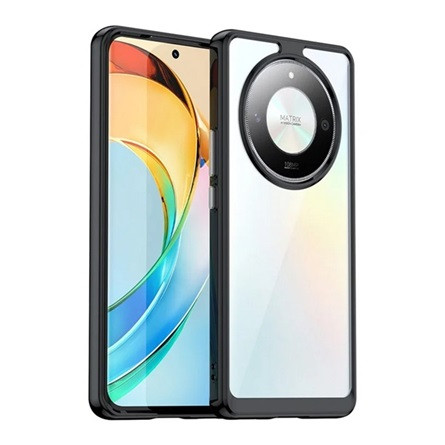 Gigapack Honor Magic6 Lite 5G Gigapack Szilikon telefonvédő ütésállóság, átlátszó hátlap, FEKETE