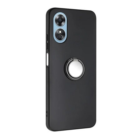 Gigapack Oppo A58 4G Gigapack Szilikon telefonvédő tartógyűrű, kameravédő, FEKETE
