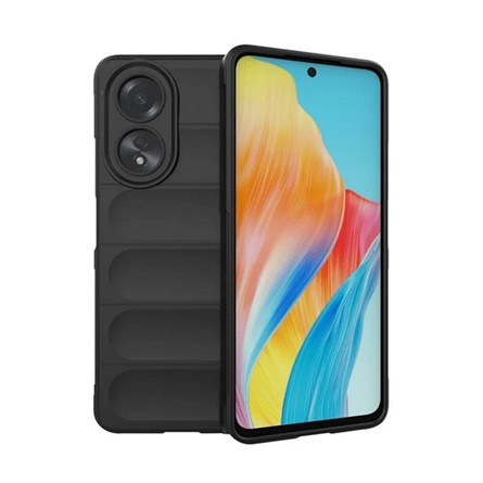 Gigapack Oppo A58 4G Gigapack Szilikon telefonvédő ütésállóság, 3D, FEKETE