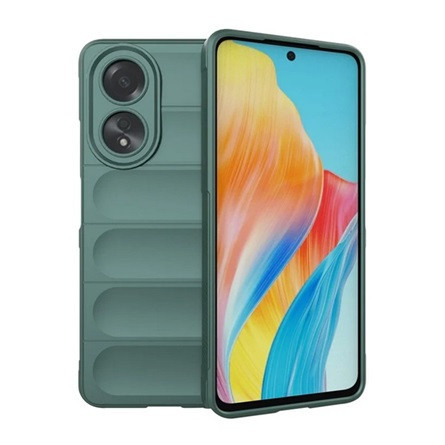 Gigapack Oppo A58 4G Gigapack Szilikon telefonvédő ütésállóság, 3D, SÖTÉTZÖLD