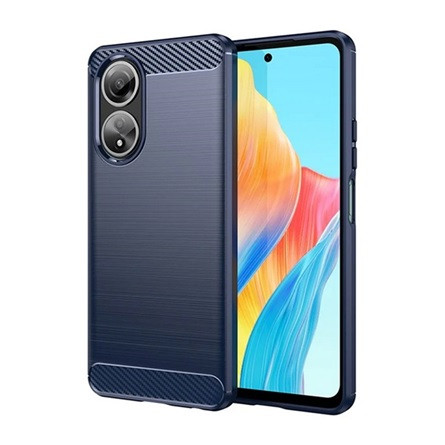 Gigapack Oppo A58 4G Gigapack Szilikon telefonvédő ütésállóság, karbon minta, SÖTÉTKÉK