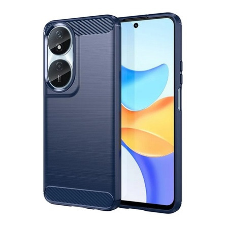 Gigapack Honor X7b 4G Gigapack Szilikon telefonvédő ütésállóság, karbon minta, SÖTÉTKÉK