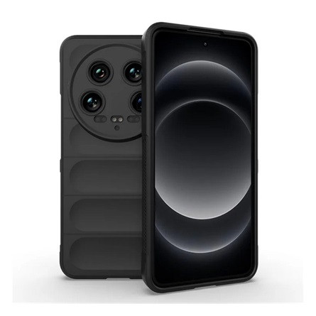 Gigapack Xiaomi 14 Ultra 5G Gigapack Szilikon telefonvédő ütésállóság, 3D, FEKETE