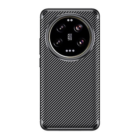Gigapack Xiaomi 14 Ultra 5G Gigapack Szilikon telefonvédő ütésállóság, karbon minta, FEKETE