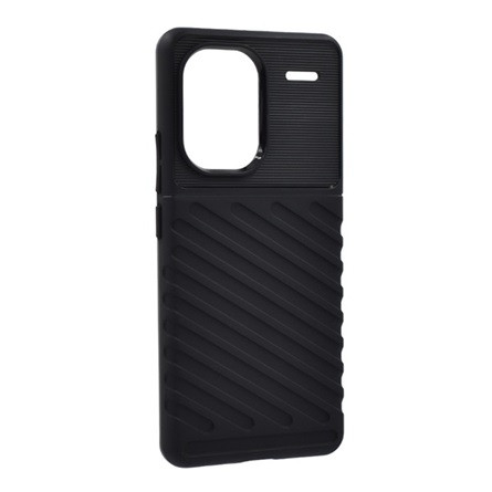 Gigapack Redmi Note 13 Pro Plus 5G Gigapack Szilikon telefonvédő ütésállóság, dombor minta, FEKETE