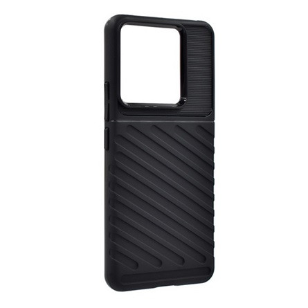 Gigapack Xiaomi Poco X6 5G Gigapack Szilikon telefonvédő ütésállóság, dombor minta, FEKETE