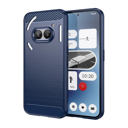 Gigapack Nothing Phone Gigapack Szilikon telefonvédő ütésállóság, karbon minta, SÖTÉTKÉK