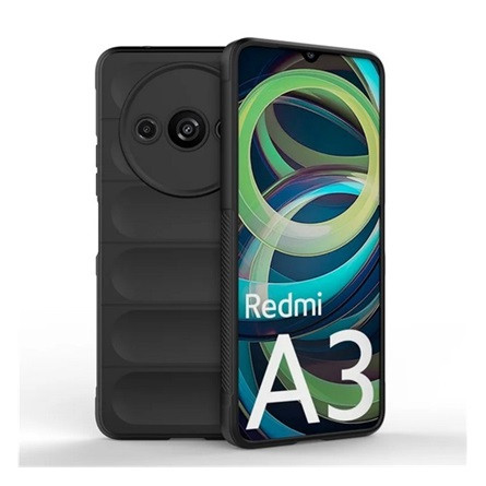 Gigapack Redmi A3 4G Gigapack Szilikon telefonvédő ütésállóság, 3D, FEKETE