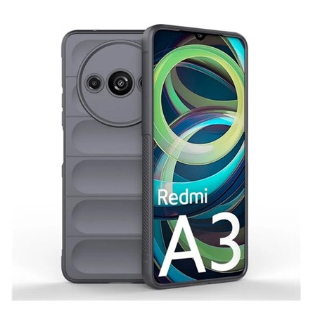 Gigapack Redmi A3 4G Gigapack Szilikon telefonvédő ütésállóság, 3D, SÖTÉTSZÜRKE