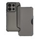 Gigapack Redmi Note 13 Pro 5G GIGAPACK Tok álló, bőr hatású FLIP, karbon minta, EZÜST