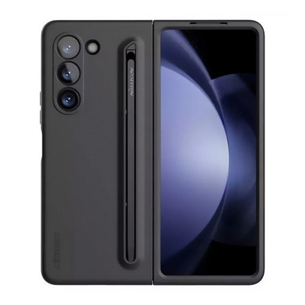 Nillkin Samsung Z Fold5 5G NILLKIN FLEX PURE FOLD szilikon telefonvédő ultravékony, matt + érintőképernyő ceruza, FEKETE