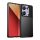 Gigapack Xiaomi Poco M6 Pro 4G Gigapack Szilikon telefonvédő ütésállóság, dombor minta, FEKETE