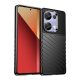 Gigapack Xiaomi Poco M6 Pro 4G Gigapack Szilikon telefonvédő ütésállóság, dombor minta, FEKETE