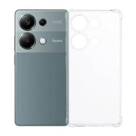 Gigapack Xiaomi Poco M6 Pro 4G Gigapack Szilikon telefonvédő ütésállóság, légpárnás sarok, ÁTLÁTSZÓ