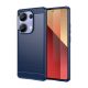 Gigapack Xiaomi Poco M6 Pro 4G Gigapack Szilikon telefonvédő ütésállóság, karbon minta, SÖTÉTKÉK