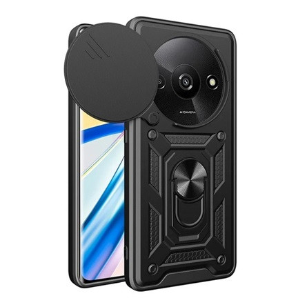 Gigapack Redmi A3 4G Gigapack Defender szilikon telefonvédő ütésállóság, kameravédő, FEKETE