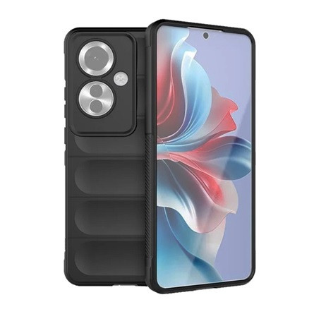 Gigapack Oppo Reno11 F 5G Gigapack Szilikon telefonvédő ütésállóság, 3D, FEKETE