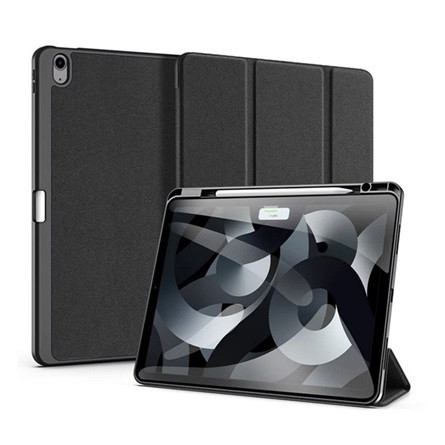 Dux Ducis IPAD Pro 12.9 (2018) DUX DUCIS DOMO tok álló, bőr hatású aktív FLIP, ceruza tartó, FEKETE